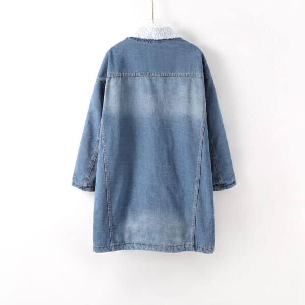 Veste en denim chaude élégante pour femmes – Image 2