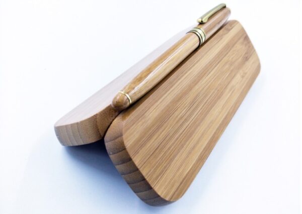 Stylo à bille en bambou neutre – Image 6