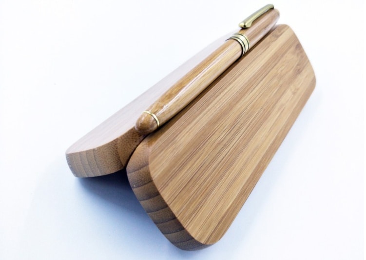 Stylo à bille en bambou neutre – Image 6