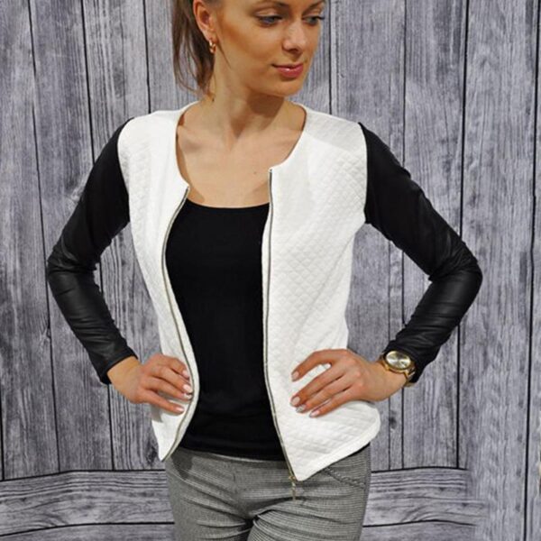 Veste courte décontractée et slim pour femmes
