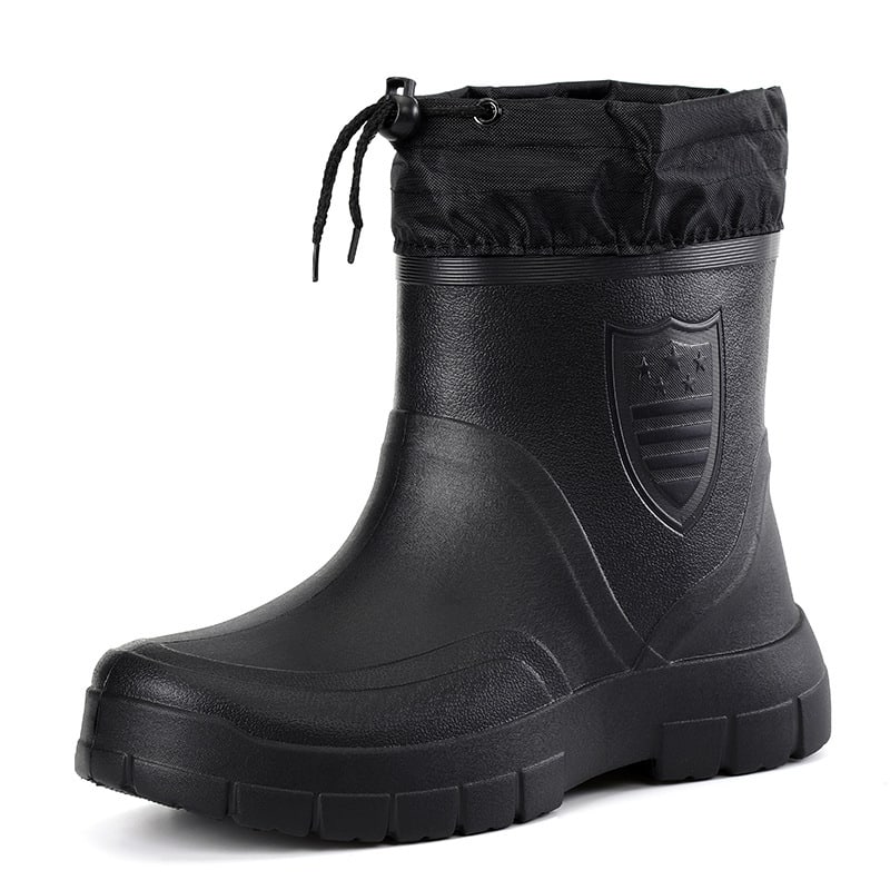 Bottes de pluie imperméables en coton à tube bas pour hommes – Image 5