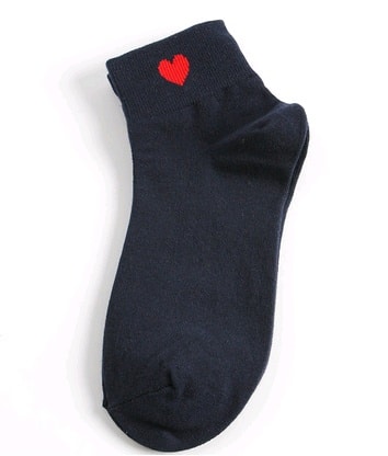 Chaussettes en coton en forme de coeur pour femmes – Image 7