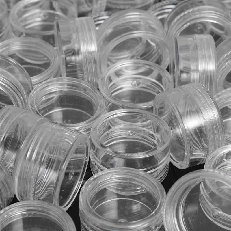 10 pièces. Pot de crème transparent de 5g. Mini flacons cosmétiques – Image 4