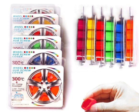 Cache écrou de roue en silicone pour jantes et boulons extérieurs – Image 2