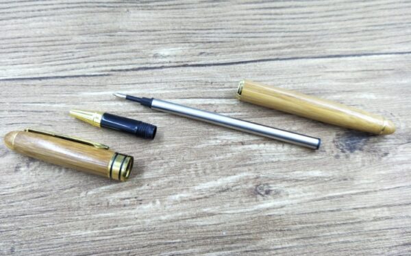 Stylo à bille en bambou neutre – Image 7