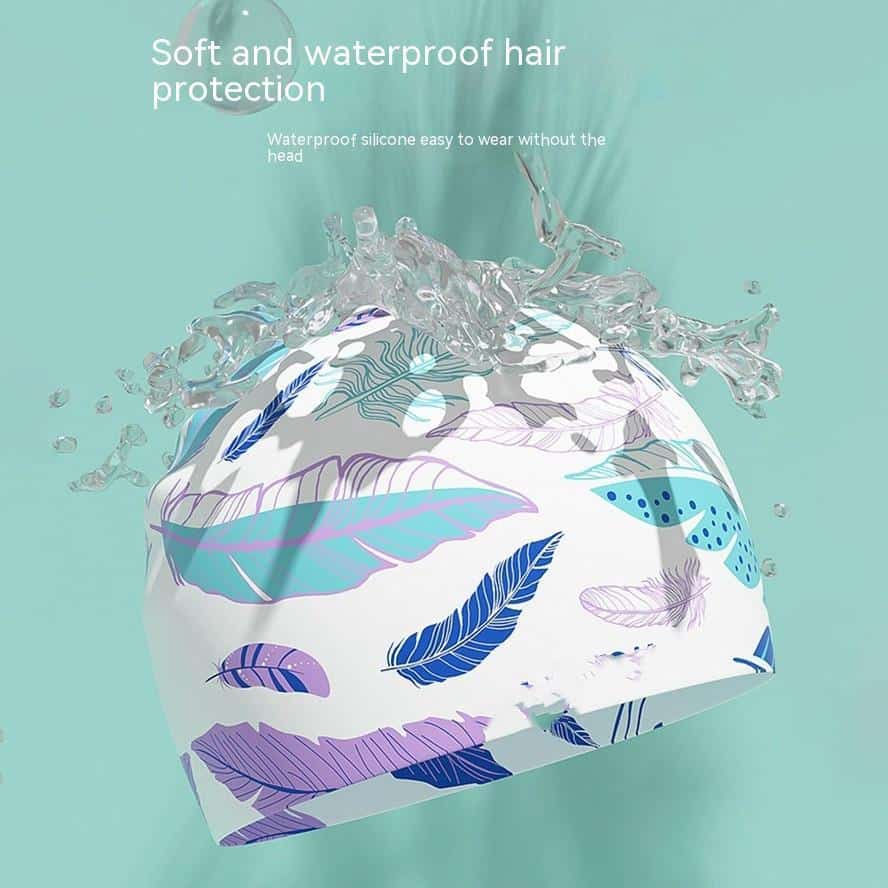 Bonnet de natation confortable et imperméable en silicone – Image 3