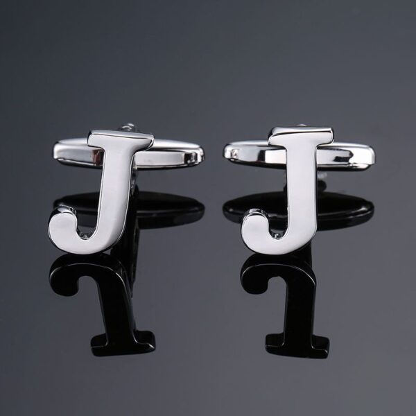 2 pièces. Boutons de manchette masculins en lettres – Image 10