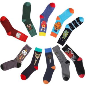 Chaussettes tendance pour hommes avec dessins animés