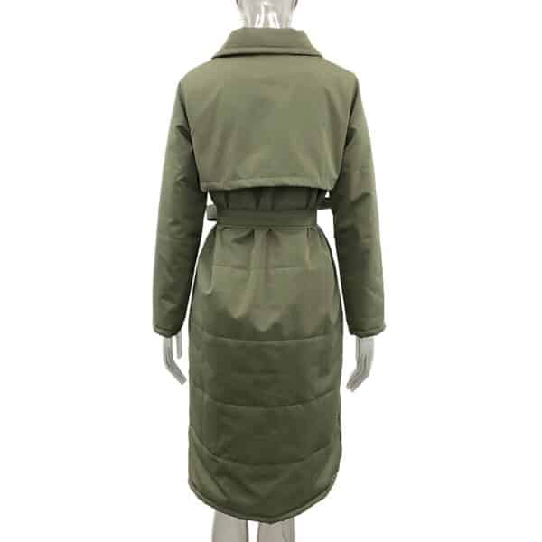 Veste à long col en duvet décontracté pour femmes – Image 5