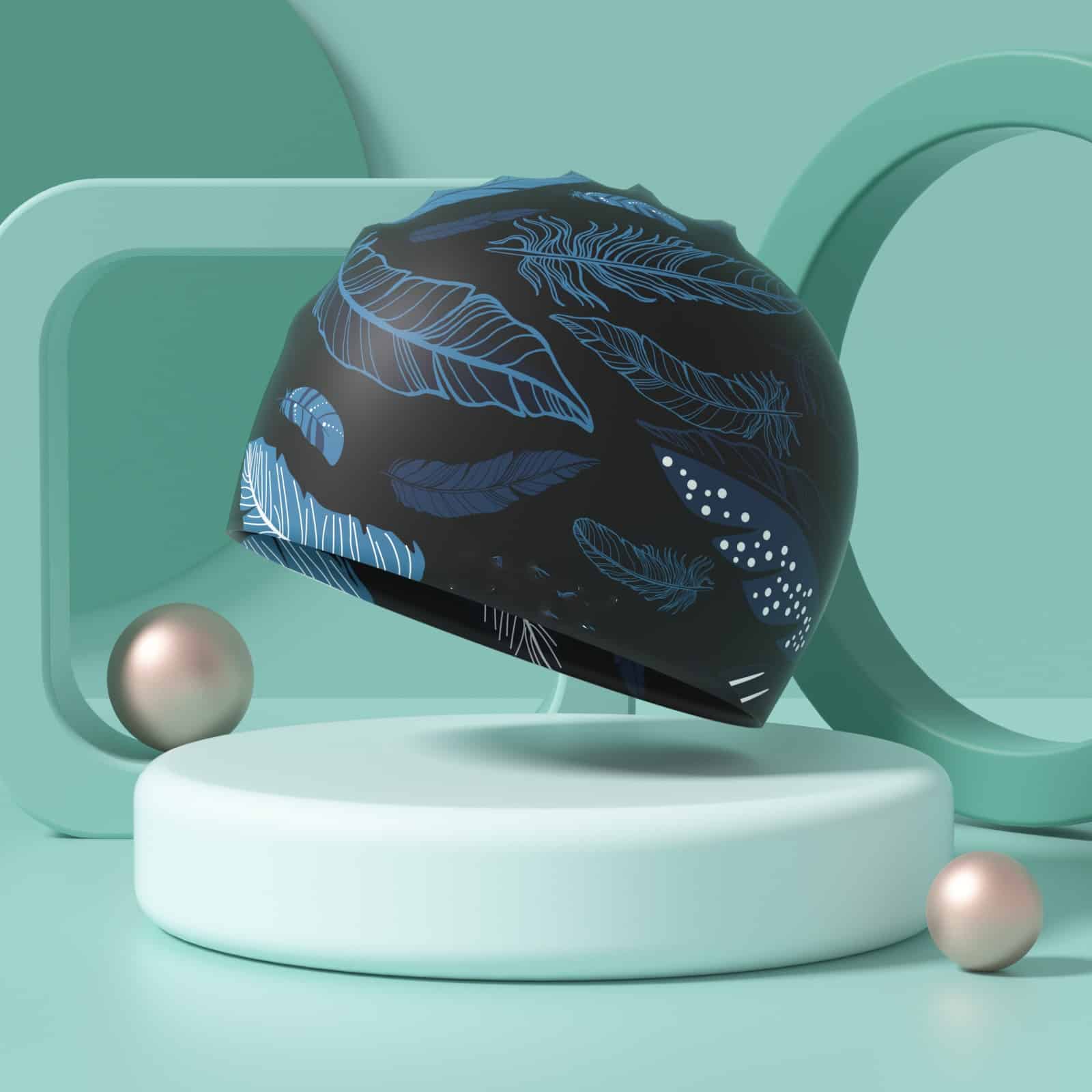 Bonnet de natation confortable et imperméable en silicone – Image 5