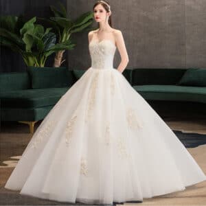 Robe de mariée à manches longues
