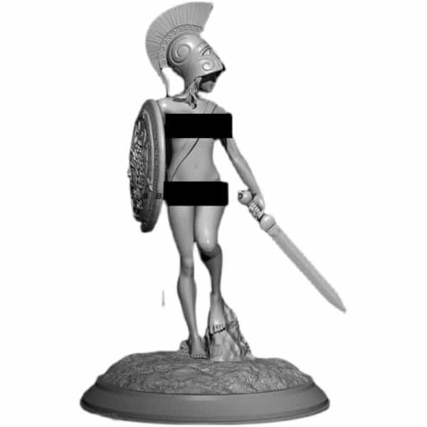 Ornement décoratif blanc en résine faite à la main – Image 3