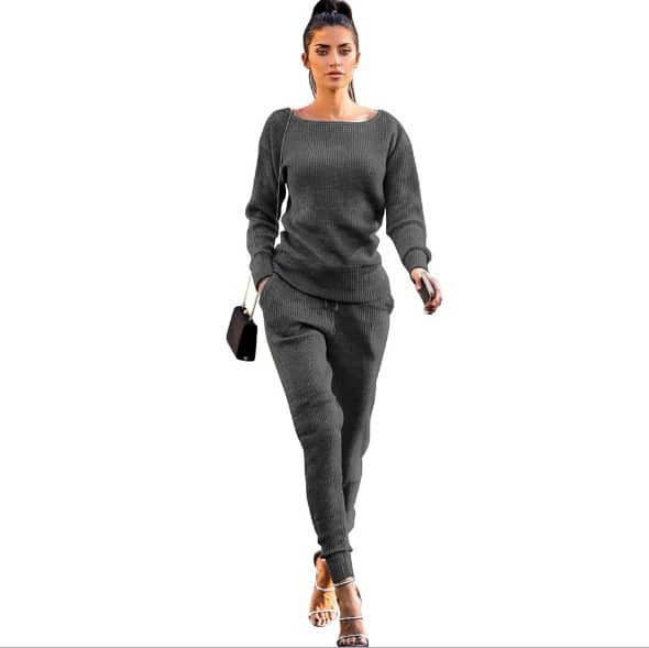 Tenue de sport décontractée à col rond pour femmes – Image 5