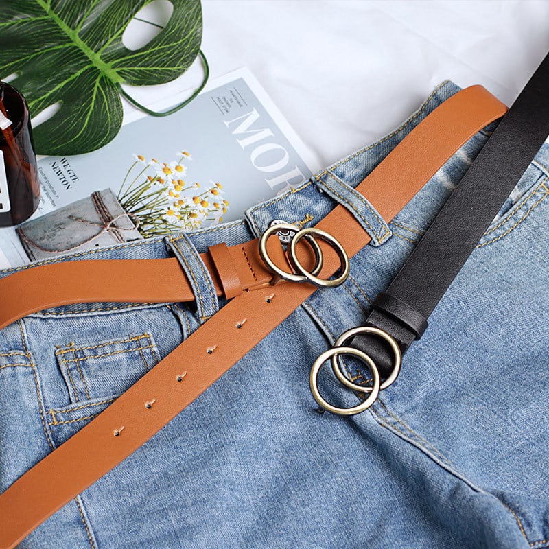 Boucle de ceinture double ardillon métal canon de fusil - Un grand marché