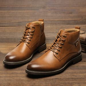 Bottines à la mode décontractées et de haut niveau pour hommes