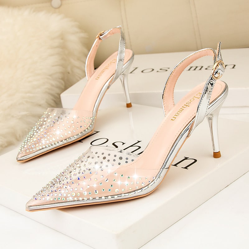 Escarpins Talons Pointus à Lacets Femme Taille UK 5 (pointure 38) - Occasion - Sans Marque