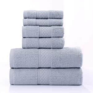 6 pièces. Ensemble de serviettes de bain en pur coton