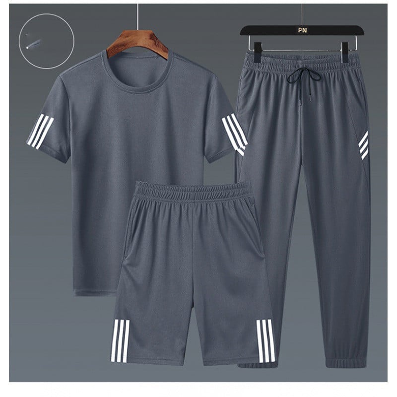 3 pièces. Ensemble de costumes sportifs décontractés pour hommes – Image 2