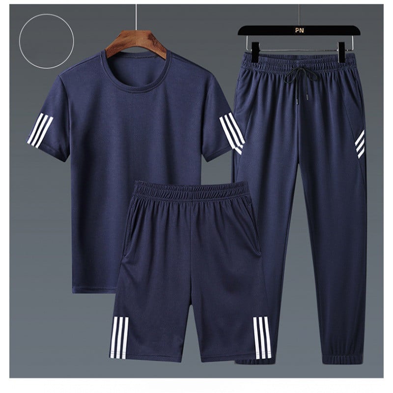 3 pièces. Ensemble de costumes sportifs décontractés pour hommes – Image 4