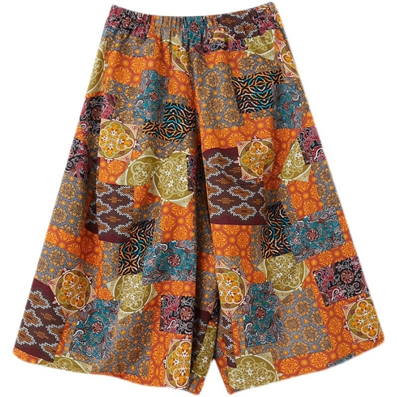Pantalon court à jambes larges et lacé pour femmes – Image 4