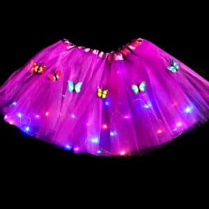 Jupe papillon illuminée de style tendance pour femmes