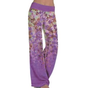 Pantalon de sport à jambes larges imprimé de mode pour femmes