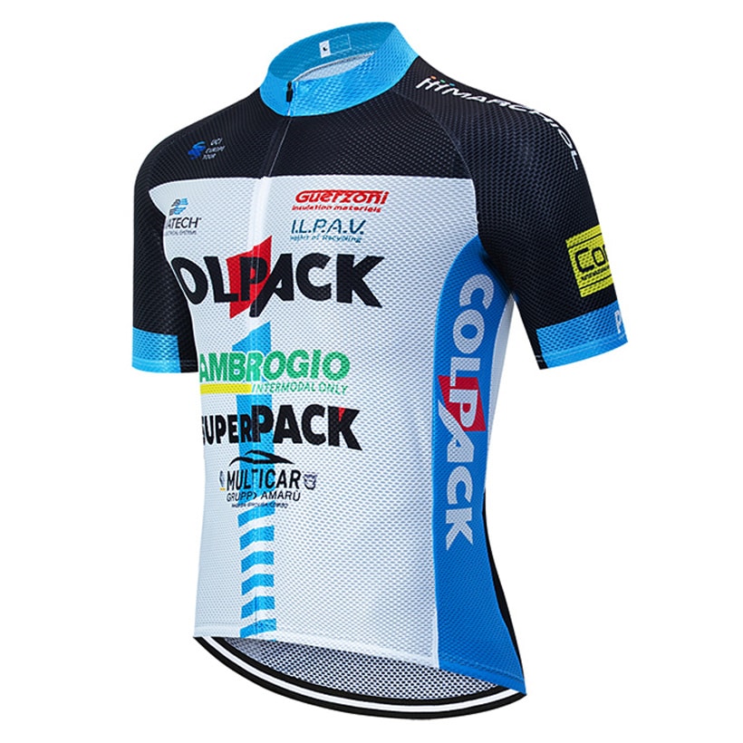 Maillot cycliste à bretelles à manches courtes pour hommes – Image 3