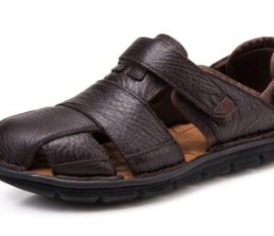 Sandales en cuir respirantes et antidérapantes pour hommes