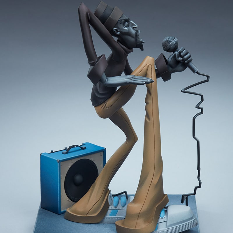 Statue d'artiste DJ Breakdancing. Ornement en résine pour la décoration – Image 5
