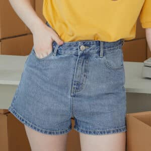 Short en jeans décontracté et amples pour femmes