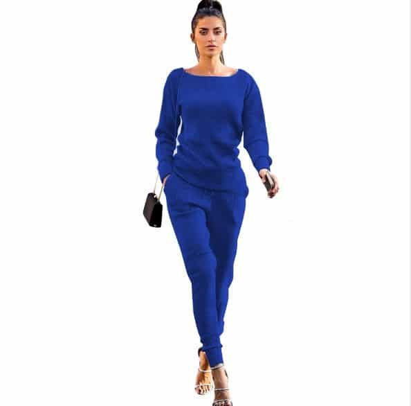 Tenue de sport décontractée à col rond pour femmes – Image 4
