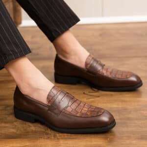 Chaussures en cuir décontractées pour hommes