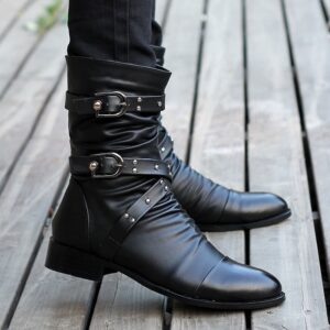 Bottines à bouts pointus pour hommes