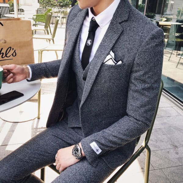 Blazer élégant tendance à la mode pour hommes – Image 2