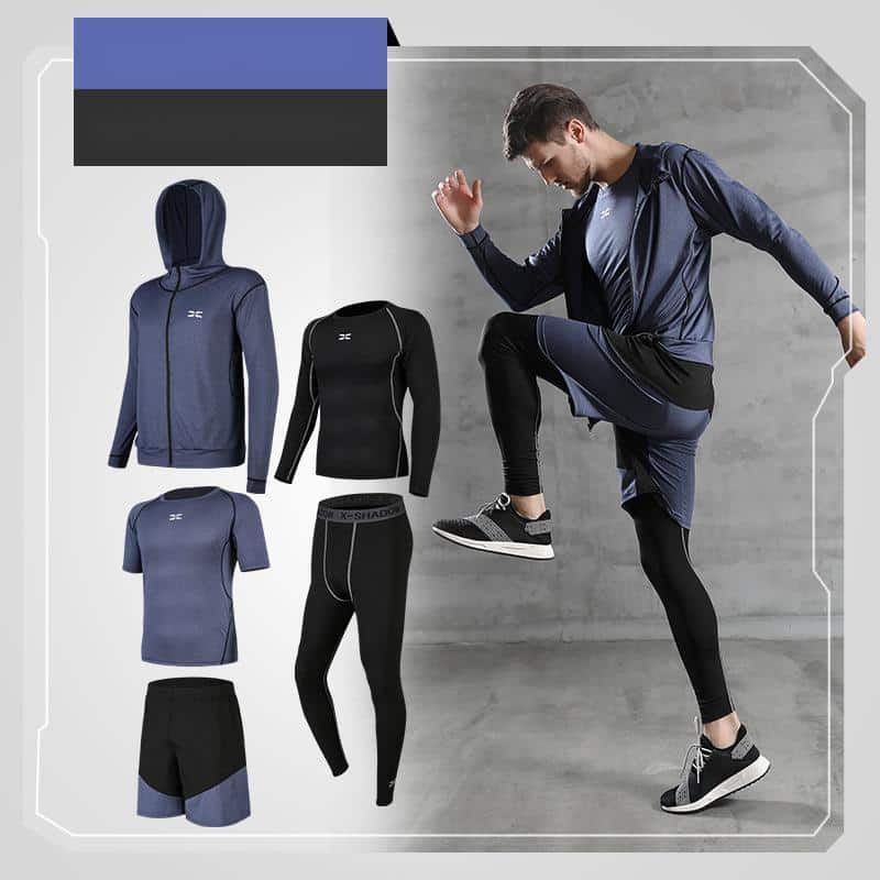 Coùbinaison de course à séchage rapide. Combinason de sport de basket-ball. Costume de sport pour hommes – Image 9