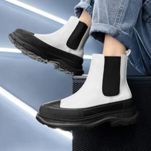 Bottines hautes à semelles épaisses pour hommes