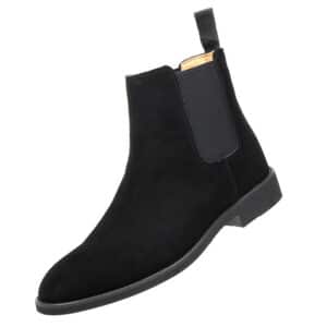 Bottines à bouts pointus en cuir pour hommes
