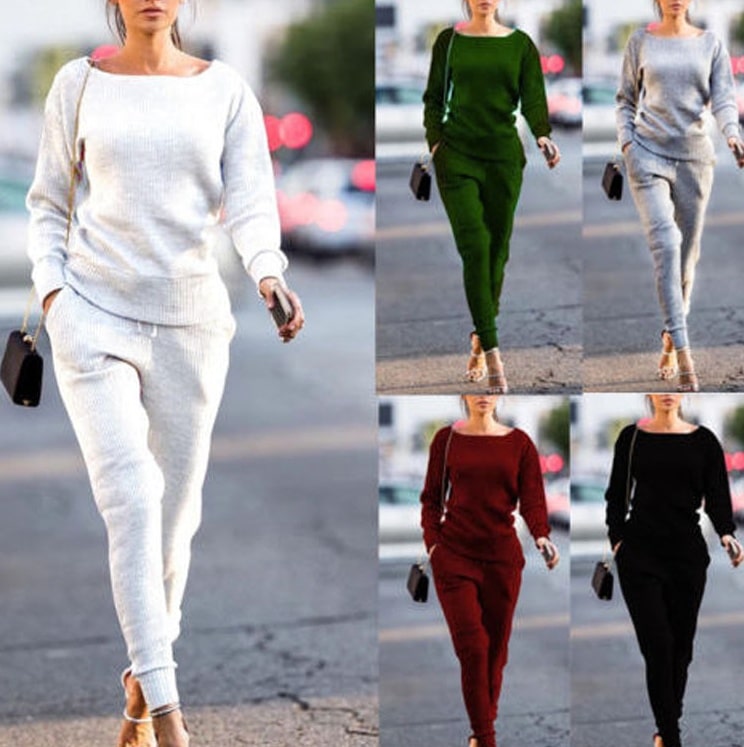 Tenue de sport décontractée à col rond pour femmes – Image 10