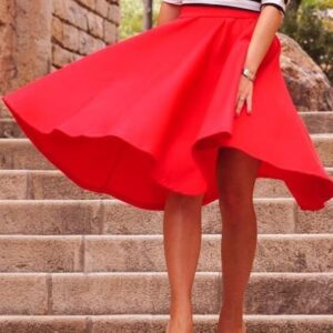 Jupe élégante tendance de couleur unie pour femmes