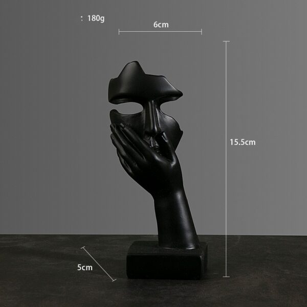 Sculpture abstraite simple de style moderne. Ornements artisanaux – Image 10