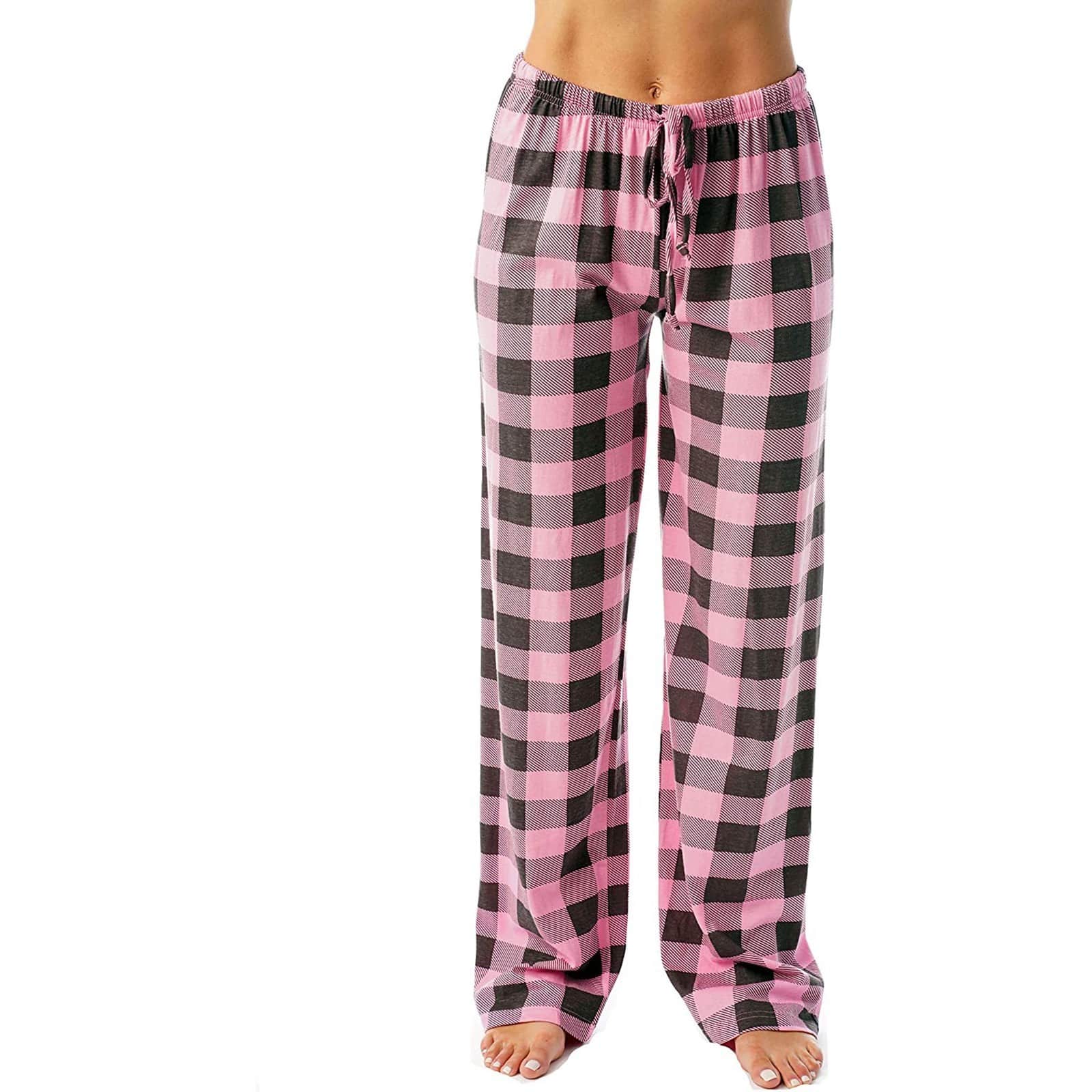 Pantalon style carreaux à cordon imprimé décontracté pour femmes – Image 7