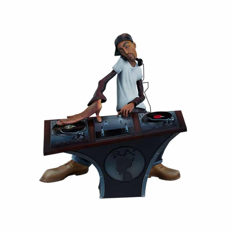 Statue d'artiste DJ Breakdancing. Ornement en résine pour la décoration – Image 3