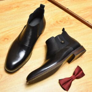 Bottines en cuir tendances pour hommes