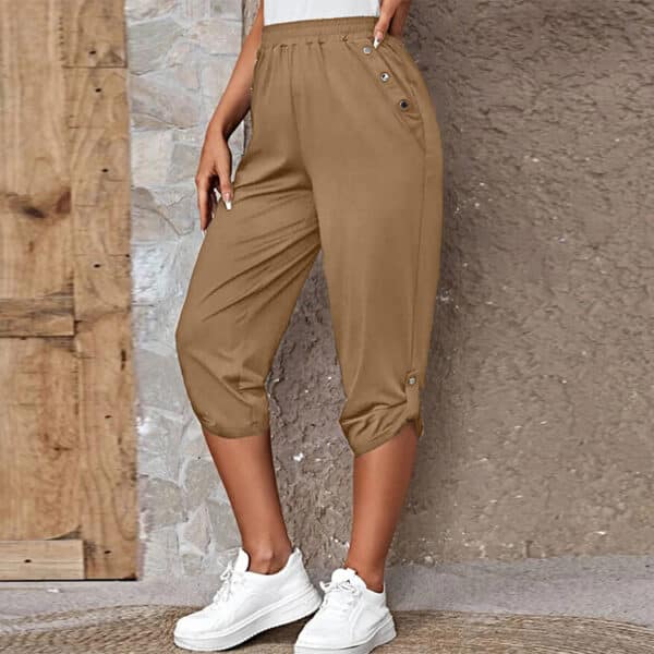 Pantalon à la mode à taille élastique pour femmes – Image 4