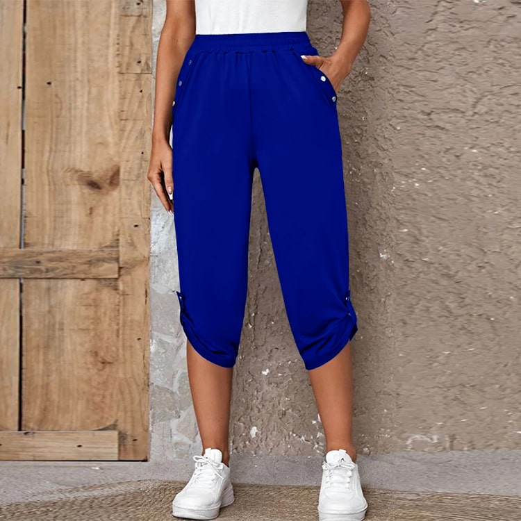 Pantalon à la mode à taille élastique pour femmes – Image 8
