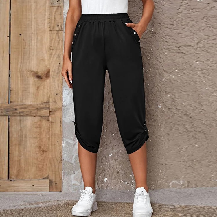 Pantalon à la mode à taille élastique pour femmes – Image 6