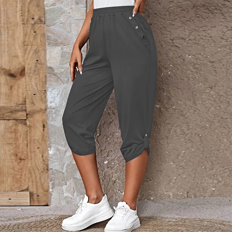 Pantalon à la mode à taille élastique pour femmes – Image 3