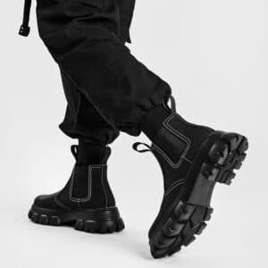 Bottines courtes en velours de style tendances pour hommes