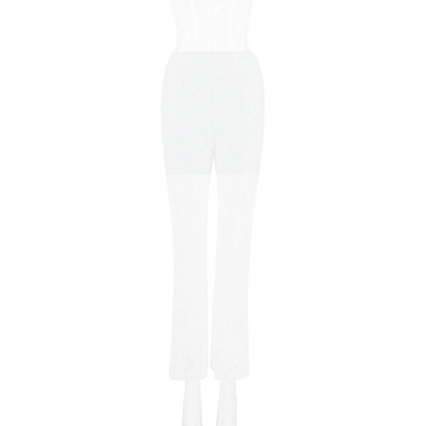 Pantalon à jambe droite à couture haute pour femmes – Image 4