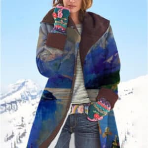 Pardessus en laine décontracté à la mode pour femmes